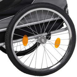 Vozík za bicykel pre psa SPRINGOS ROVERA sivý