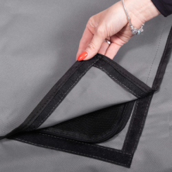 Vozík za bicykel pre psa SPRINGOS ROVERA sivý