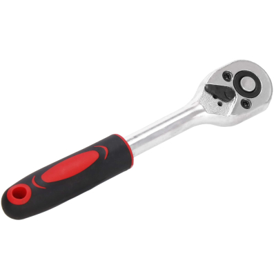 Sada 45 dielov nástrčných kľúčov s bitmi a račňou SPRINGOS MONTIX červená