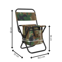 Skladacia stolička SPRINGOS EVERO CS0111 khaki