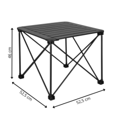 Skladací stolík SPRINGOS ALTUS CS0113 čierny