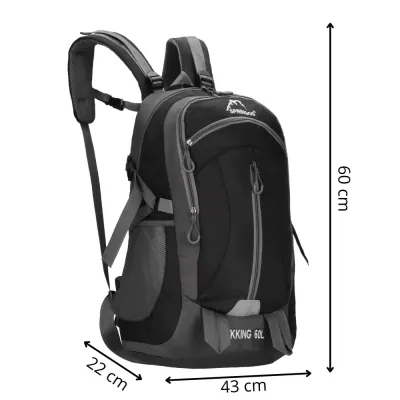 Trekový batoh 60l SPRINGOS VENTURE CS0132 čierny