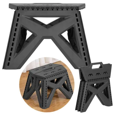 Skladacia stolička SPRINGOS STAX sivá