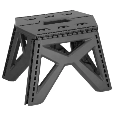 Skladacia stolička SPRINGOS STAX sivá