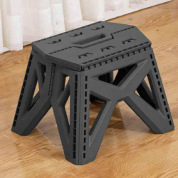 Skladacia stolička SPRINGOS STAX sivá