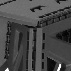 Skladacia stolička SPRINGOS STAX sivá