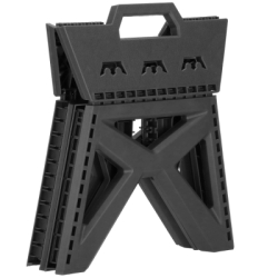 Skladacia stolička SPRINGOS STAX sivá