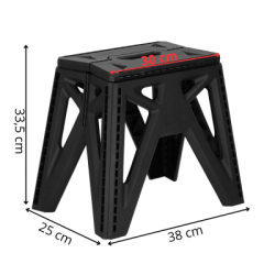 Skladacia stolička SPRINGOS TRAX sivá