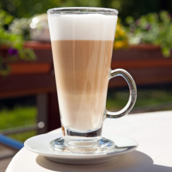 Sklenený hrnček na kávu 280 ml SPRINGOS MOKA sada 6 ks