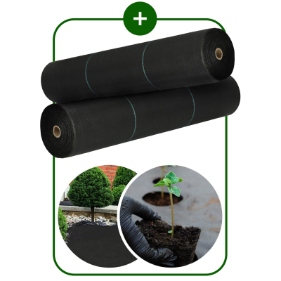 Agrotextília proti burine 1,6mx 50m ultra pevná SPRINGOS AG0046 čierna