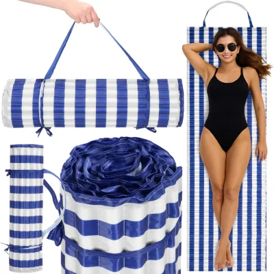 Plážová podložka 180x60 cm SPRINGOS PM0020 modro-biela