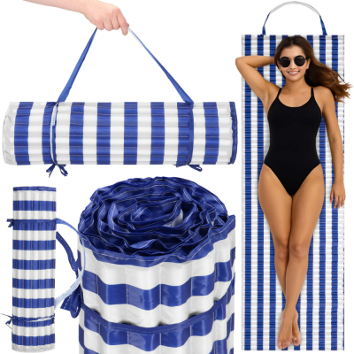 Plážová podložka 180x60 cm SPRINGOS PM0020 modro-biela