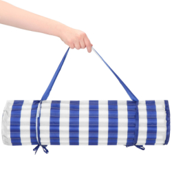 Plážová podložka 180x60 cm SPRINGOS PM0020 modro-biela