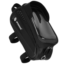 Braška na bicykel s miestom na telefón SPRINGOS BA0090 čierna