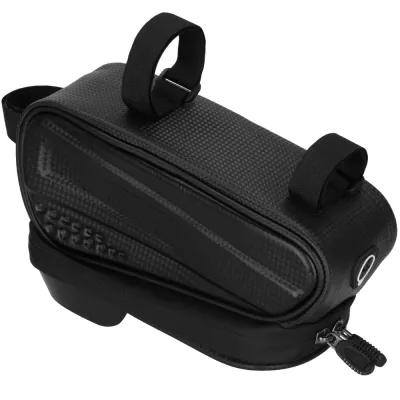 Braška na bicykel s miestom na telefón SPRINGOS BA0090 čierna