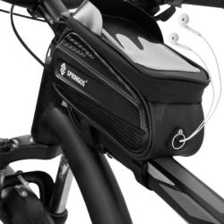 Braška na bicykel s miestom na telefón SPRINGOS BA0090 čierna
