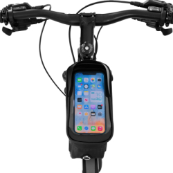 Braška na bicykel s miestom na telefón SPRINGOS BA0090 čierna