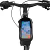Braška na bicykel s miestom na telefón SPRINGOS BA0090 čierna