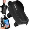 Braška na bicykel s puzdrom na telefón SPRINGOS BA0094 čierna