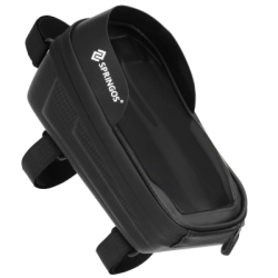 Braška na bicykel s puzdrom na telefón SPRINGOS BA0094 čierna