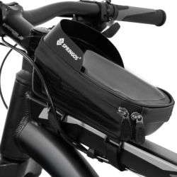 Braška na bicykel s puzdrom na telefón SPRINGOS BA0094 čierna