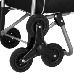 Nákupná taška na kolieskach 30L SPRINGOS CARRINA čierna