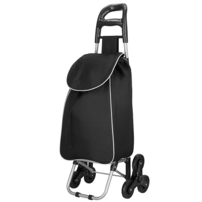 Nákupná taška na kolieskach 30L SPRINGOS CARRINA čierna