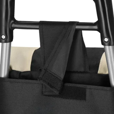 Nákupná taška na kolieskach 30L SPRINGOS DORINA čierno-biela