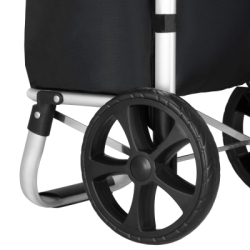 Nákupná taška na kolieskach 42L SPRINGOS ROLANDA čierna