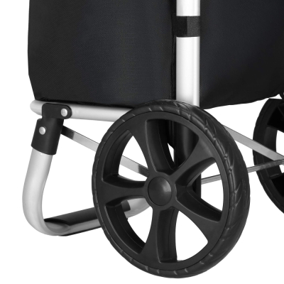 Nákupná taška na kolieskach 42L SPRINGOS ROLANDA čierna