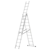Hliníkový rebrík 3x10 priečok 6,04 m trojdielny HIGHER 6310