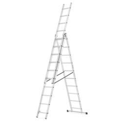 Hliníkový rebrík 3x10 priečok 6,04 m trojdielny HIGHER 6310