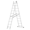 Hliníkový rebrík 3x10 priečok 6,04 m trojdielny HIGHER 6310