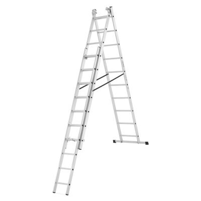 Hliníkový rebrík 3x10 priečok 6,04 m trojdielny HIGHER 6310