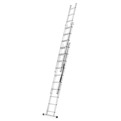 Hliníkový rebrík 3x10 priečok 6,04 m trojdielny HIGHER 6310