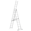 Hliníkový rebrík 3x10 priečok 6,04 m trojdielny HIGHER 6310