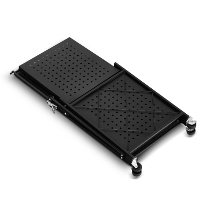 Kovový regál 70x35x50 cm 2 police lakovaný mobilný HIGHER CJ01-02