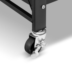 Kovový regál 70x35x87 cm 3 police lakovaný mobilný HIGHER CJ01-03