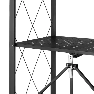 Kovový regál 70x35x126 cm 4 police lakovaný mobilný HIGHER CJ01-04