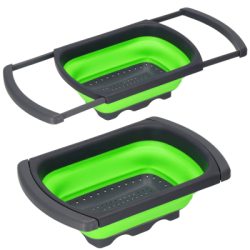 Skladací odkvapkávač do drezu SPRINGOS HA5196 šedo-zelený