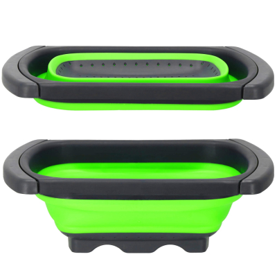 Skladací odkvapkávač do drezu SPRINGOS HA5196 šedo-zelený