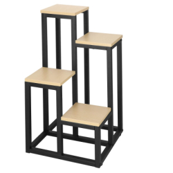 Kovový stojan na kvety 68 cm SPRINGOS BOTANIQ svetlo hnedý