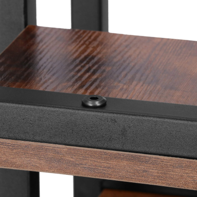 Kovový stojan na kvety 68 cm SPRINGOS PETALIA tmavo hnedý