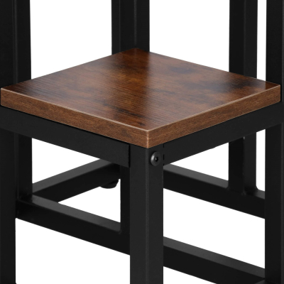 Kovový stojan na kvety 68 cm SPRINGOS PETALIA tmavo hnedý