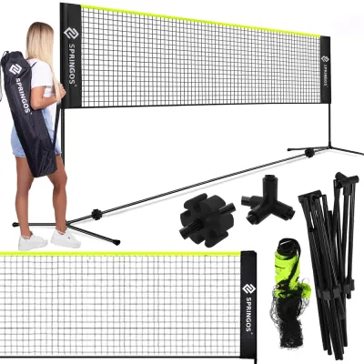 Sieť na bedminton 400x200 cm so stĺpikmi SPRINGOS KG0036