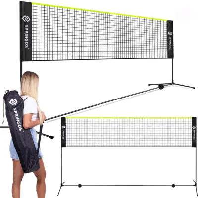 Sieť na bedminton 400x200 cm so stĺpikmi SPRINGOS KG0036