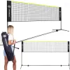 Sieť na bedminton 400x200 cm so stĺpikmi SPRINGOS KG0036