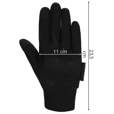 Dotykové rukavice veľ. L SPRINGOS GLOVIX čierne