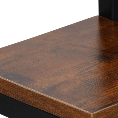 Kovový stojan na kvety 79 cm SPRINGOS VERDIA tmavo hnedý