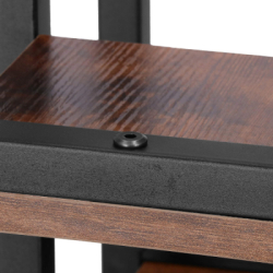 Kovový stojan na kvety 79 cm SPRINGOS VERDIA tmavo hnedý